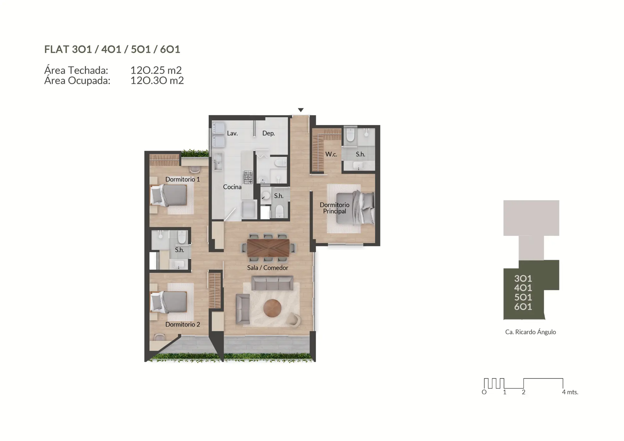 Flat 301- 401 - 501 - 601